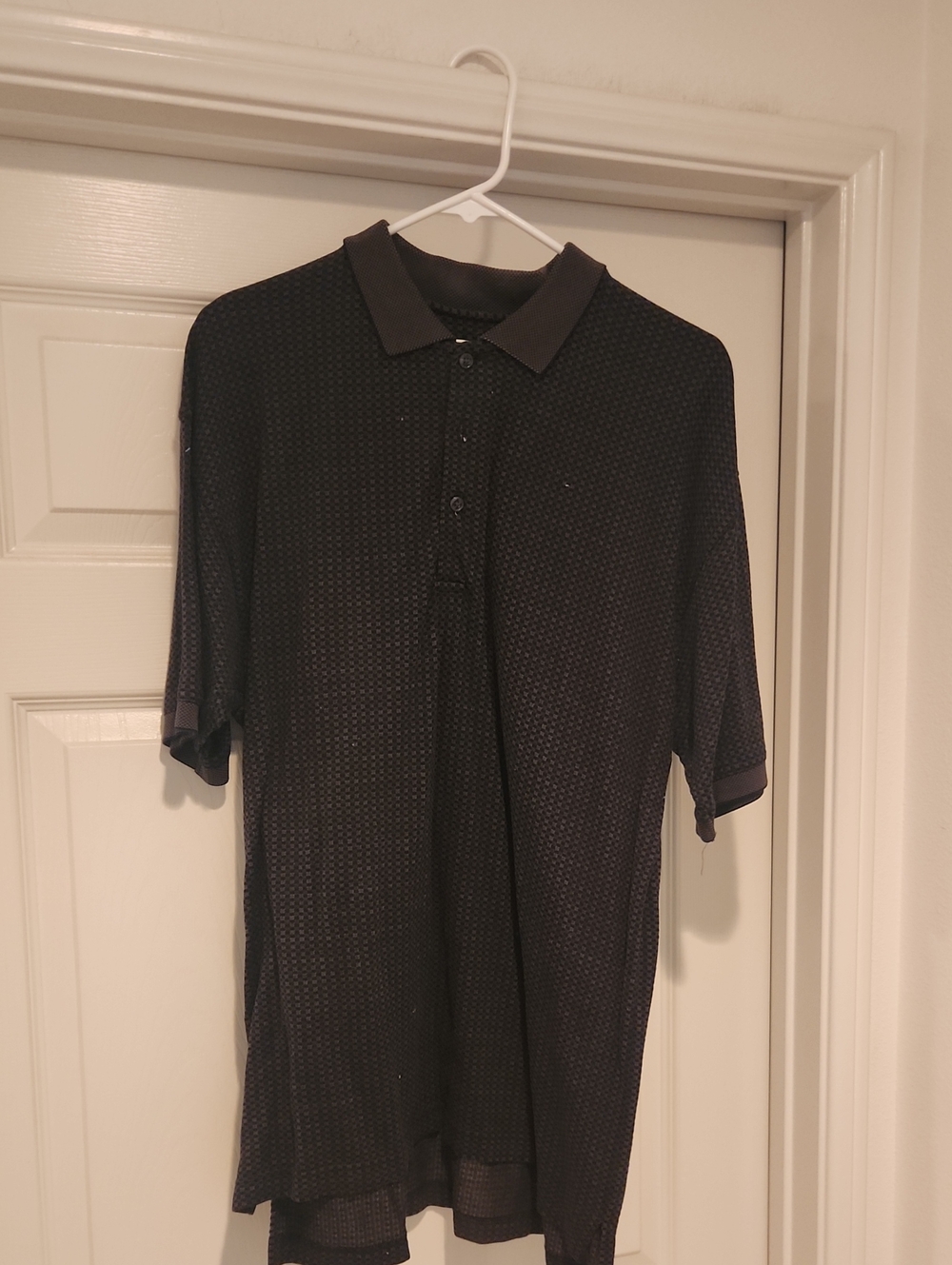Men's Black Polo Shirt - Classic Short Sleeve